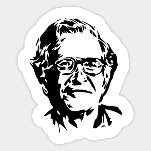 Noam Chomsky stencil Sticker